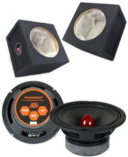 Load image into Gallery viewer, 2 DC Sound PROMID65P 6.5" 500W Mid-Range Aluminum Bullet Loudspeaker + Flat Box