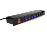 MR DJ PSC350 Rack Mountable 8 Port Power Switcher Surge Protectors ON / OFF Power Center