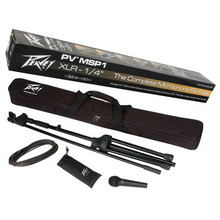 Load image into Gallery viewer, 12 Pack Peavey PV MSP1 8-XLR / 4- 1/4" Microphone Package W/ Stand Cable