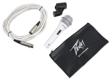 Load image into Gallery viewer, Peavey PVI 2W White Cardioid Unidirectional Dynamic Vocal Microphone with XLR Cable
