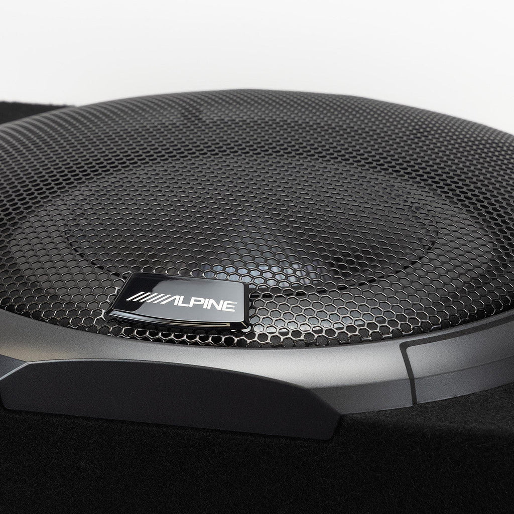 Alpine PWV-SB10 10" BassRev Powered Subwoofer Enclosure Bundle
