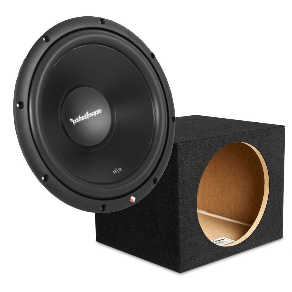 Rockford Fosgate R2D4-12 12" Subwoofer 500W + SS12 Enclosure Bass Package