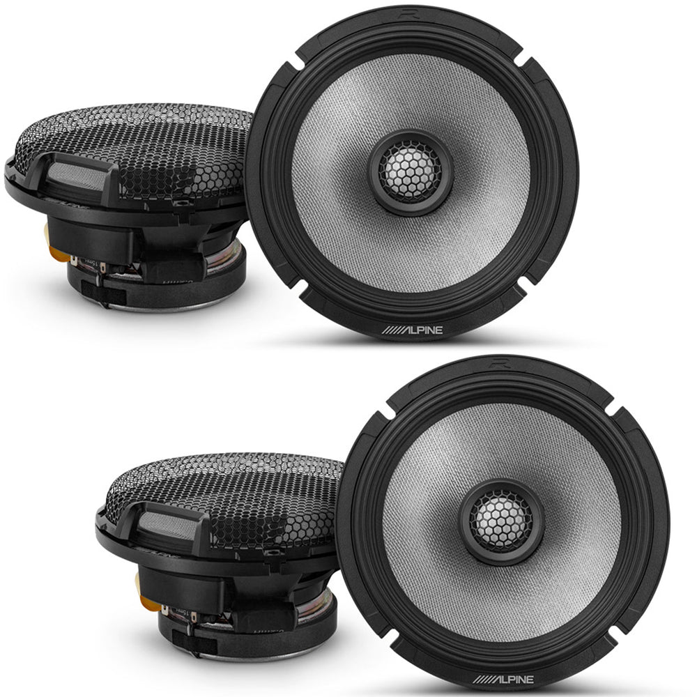 2 Pair Alpine R2-S65 300 Watt 6.5" Car Audio Coaxial Speakers