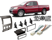 Load image into Gallery viewer, Absolute RADIOKITPKG1 Fits Nissan Titan 2004-2005 Double DIN Stereo Harness Radio Install Dash Kit