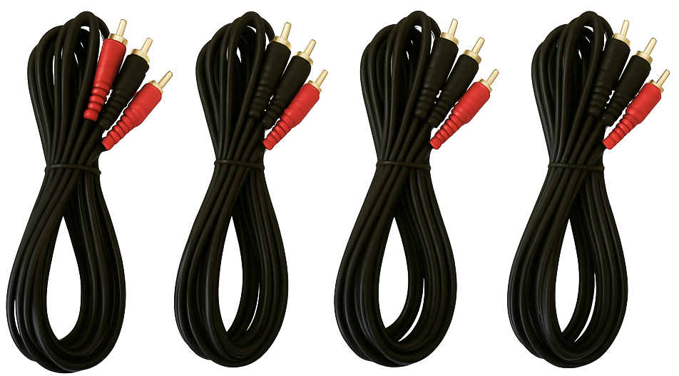 10 Absolute 6' RCA Interconnect Cable Wire Marine Car Amplifier Stereo Home Audio