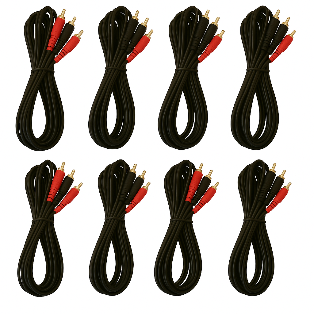 10 Absolute 12' RCA Interconnect Cable Wire Marine Car Amplifier Stereo Home Audio