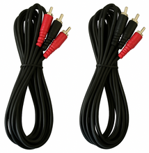 Load image into Gallery viewer, 6 Absolute 15' RCA Interconnect Cable Wire Marine Car Amplifier Stereo Home Audio