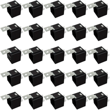 Load image into Gallery viewer, 12V 5 Pin SPDT 30/40 Amp Relay Socket Metal Tab Auto Marine homes Truck RV ATV 25 Pack