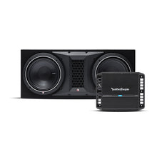 Load image into Gallery viewer, Rockford Fosgate P300X1 Amplifier &amp; P1 2X10" Ported Loaded Enclosure Subwoofer
