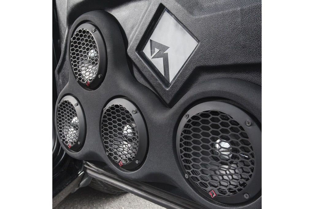 Rockford Fosgate PPS4-6 6.5" 400W 4-Ohm Midrange Car Audio Speaker with Fiber Reinforced Paper Cone and Stamp Cast Aluminum Frame