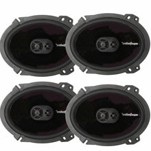 Load image into Gallery viewer, 2004-14 Ford F150 Rockford Fosgate Punch Package w Amplifier &amp; 6x8" Speakers (4) P1683 6" x 8" 3Way Coaxial Car Speakers + P400X4 4Channel Class AB Full Range Amplifier + (4) Speaker Adapter Harnesses