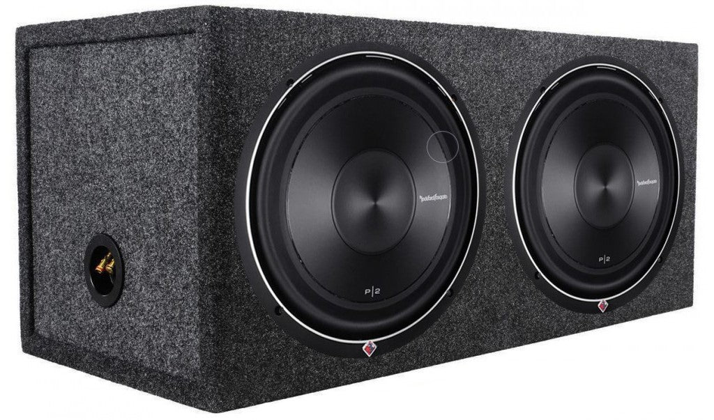 2 Rockford Fosgate Punch P2D4-12 12" 1600W Subwoofers + Sealed Enclosure Box
