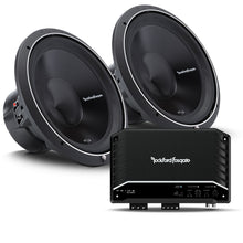 Load image into Gallery viewer, Rockford Fosgate Prime R2-1200X1 &amp; 2 P3D4-15 package <br/> 1200W RMS x 1 at 1 ohm monoblock subwoofer amplifier &amp; 2 P3D4-15 15" subwoofer