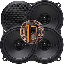 Load image into Gallery viewer, 2 Pairs of Rockford Fosgate Prime R1525X2 160W Peak (80W RMS) 5-1/4" 2-Way Prime Series Coaxial Car Speakers - 4 Speakers + 100FT Speaker Wire + Free Phone Holder