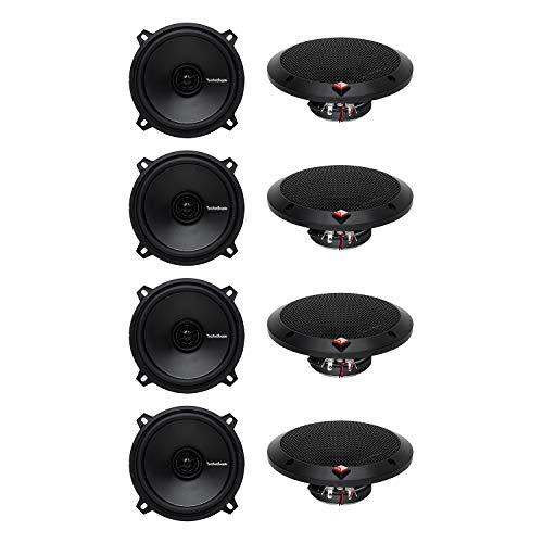Rockford Fosgate R1525X2 5.25" 5-1/4 160 Watt 2-Way Coaxial Car Audio Speakers (8 Pack)