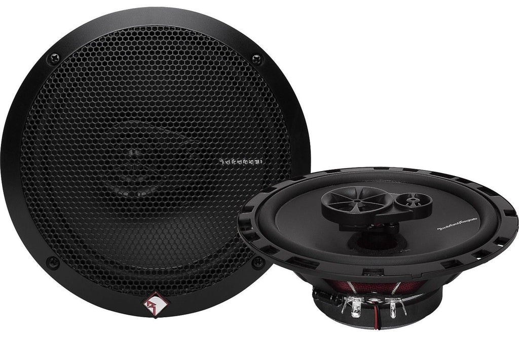 2 Pair Rockford Fosgate R165X3 6.5" 180W  Coaxial Speakers + R1T-S 1-Inch Tweeter Kit