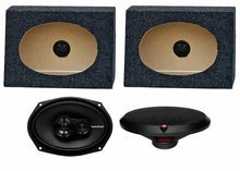 Load image into Gallery viewer, Rockford Fosgate R169X3 6x9" 130W Car Speakers + Angled 6x9" Speaker Boxes