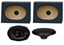 Load image into Gallery viewer, 2) Rockford Fosgate R169X3 6x9" 130W Car Speakers + 2) Angled 6x9" Speaker Box