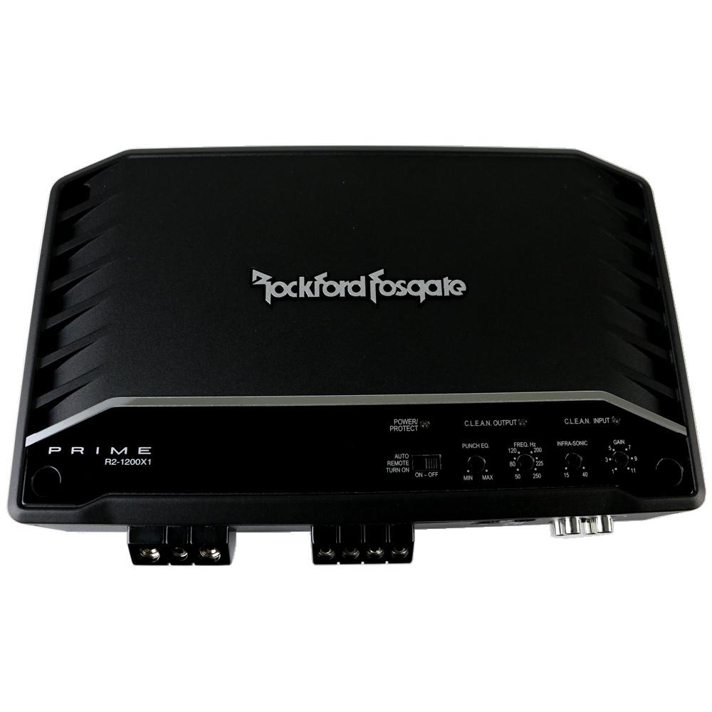 Rockford Fosgate Prime R2-1200X1 mono amplifier <br/> 1200W RMS x 1 at 1 ohm monoblock subwoofer amplifier