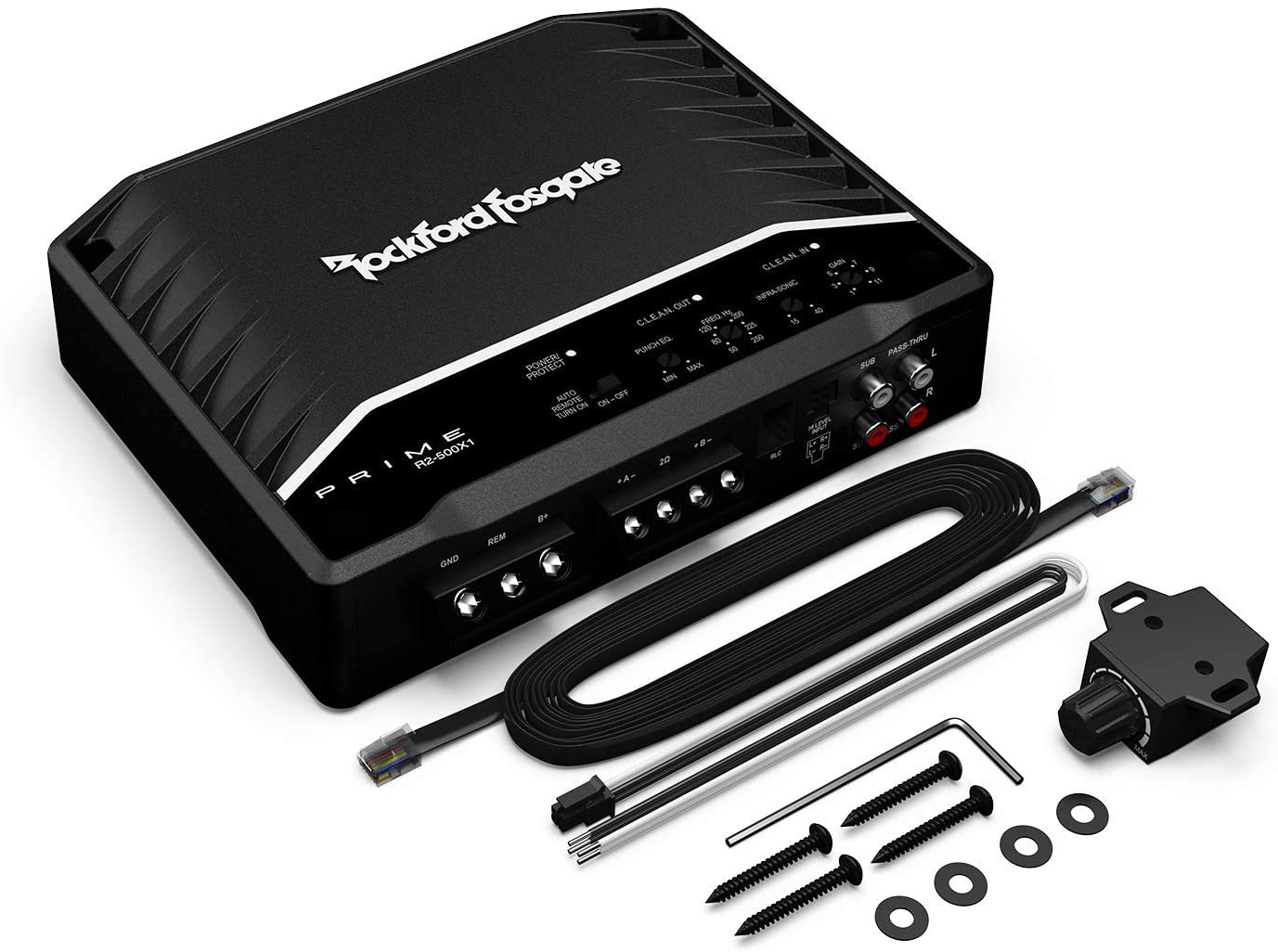 Rockford Fosgate Prime R2-500X1 Amplifier <BR/> 500W Prime Series Monoblock Subwoofer Class D Amplifier