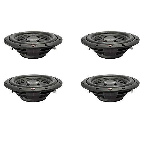 Rockford Fosgate 4 X R2SD2-10 Prime 2-Ohm DVC Shallow 10” Subwoofer 200 Watts RMS