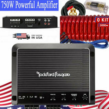 Load image into Gallery viewer, Rockford Fosgate PrimeR2-750X1750 Watts Monoblock Amplifier + 0 Gauge Amp Kit