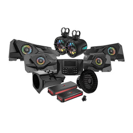 Cerwin Vega RPMRZRKD43 2014+ RZR XP Complete Audio Kit with 6 Ch & 1 Ch Digital Amplifier 10” Sealed Marine Subwoofer, 6.5” Tower Speaker System, and CMR3 Media Audio Player