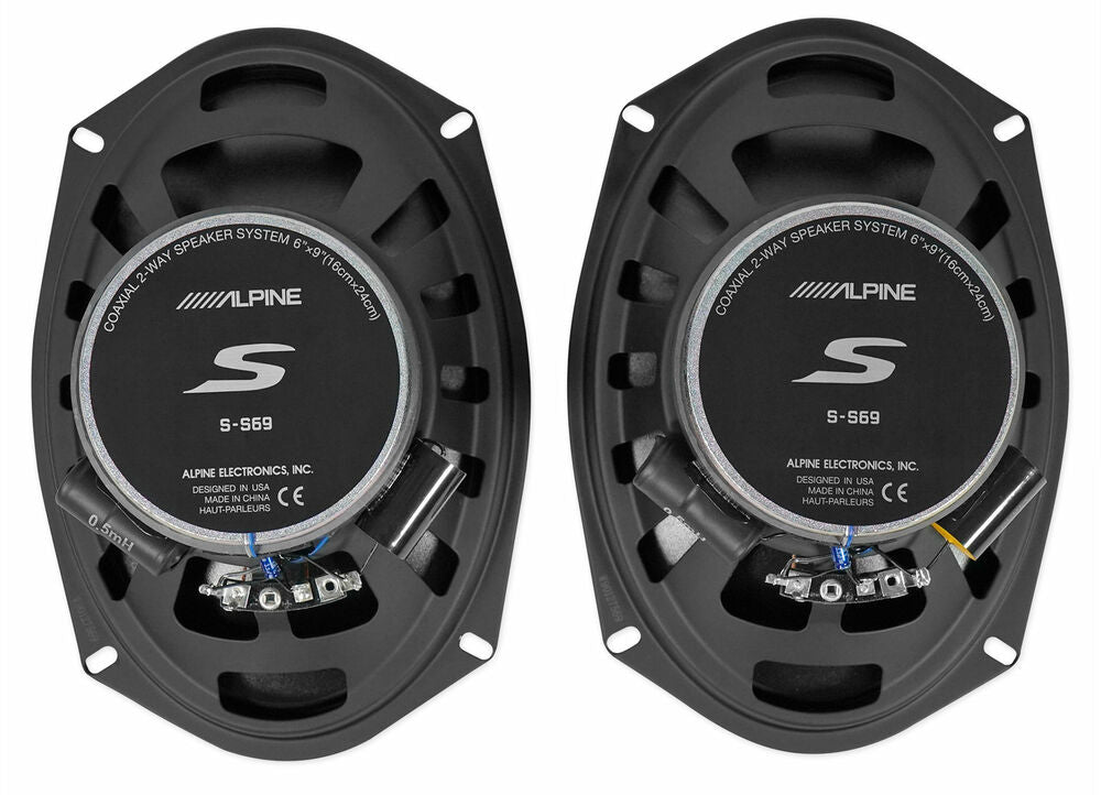 Alpine S Rear Speaker Replacement Kit For 1997-2003 Chevrolet Chevy Malibu