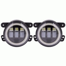 Load image into Gallery viewer, Metra JP-702FLB Fog Lights with Black Face and Full Halo 4 Inch, 6 LED for Jeep