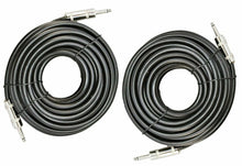 Load image into Gallery viewer, 2 MK Audio MKQQM12 1/4" to 1/4" 12 FT. Wire PA DJ Pro Audio Speaker Cable