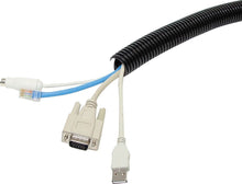 Load image into Gallery viewer, 25 Feet 1" Split Wire Loom Conduit Polyethylene Tubing Black Color Sleeve Tube RV