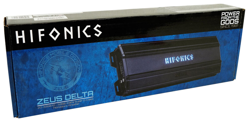 Hifonics ZD-3350.1D 3350 Watt RMS Mono Amplifier 1 Ohm Car Audio Class-D Amp
