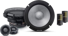 Load image into Gallery viewer, Alpine R2-S65C 6.5" Component + R2-S65 6.5" Speakers + R2-A60F 600W Amp + KIT4 Amp Kit