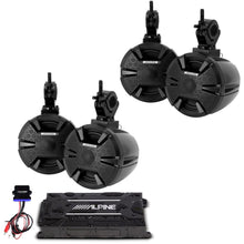 Load image into Gallery viewer, Alpine PSS-SX01-PWR 4-6.5" Enclosed 2-Way Speakers with KTA-30FW Amplifier and Bluetooth Receiver