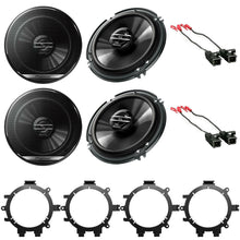 Load image into Gallery viewer, Pioneer TS-G1620F 2 Way 6.5" Front &amp; Rear Door Speakers  + Harness &amp; Install Speaker Adapter 1995-up Select GM Full Size Trucks &amp; SUVs