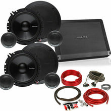 Load image into Gallery viewer, Alpine BBX-F1200 4 Ch Amplifier + 4) Rockford 6.5" Component Speakers + Amp Kit