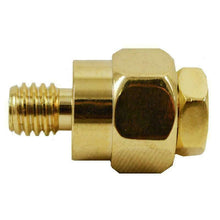 Load image into Gallery viewer, 2 Absolute BTG-50 GM Short Side Post Terminals Positive Negative Battery Terminal Gold Plated