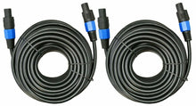 Load image into Gallery viewer, 2 MK Audio MKSSM6 Speakon Male to Speakon Male 6 Ft. True 12 Gauge Wire PA DJ Pro Audio Speaker Cable