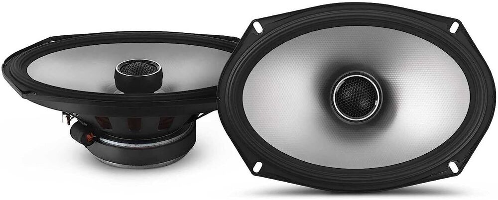 2 Alpine S2-S69 260 Watts S-Series 6x9" 2-Way Hi-Res Car Audio Coaxial Speakers & KIT10 Installation AMP Kit