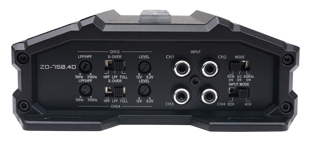 Hifonics ZD-750.4D 750 Watt RMS Zeus Delta Series Class-D 4-Channel Car Amplifier + 0 Gauge Amp Kit