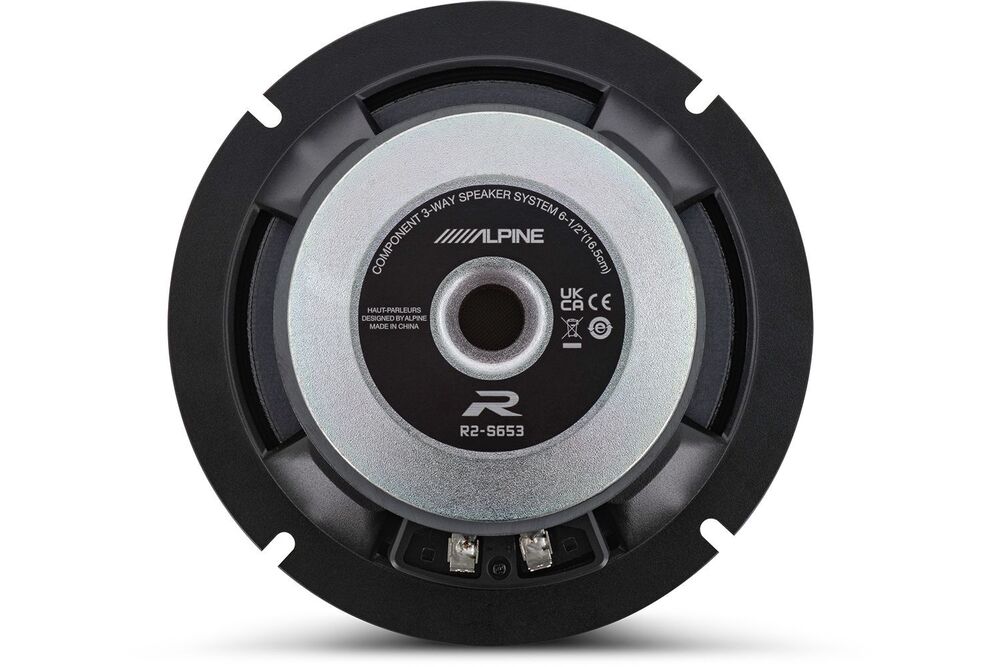 2 Pair Alpine R-Series R2-S653 3-Way Pro 6.5" Component Car Audio Speaker System