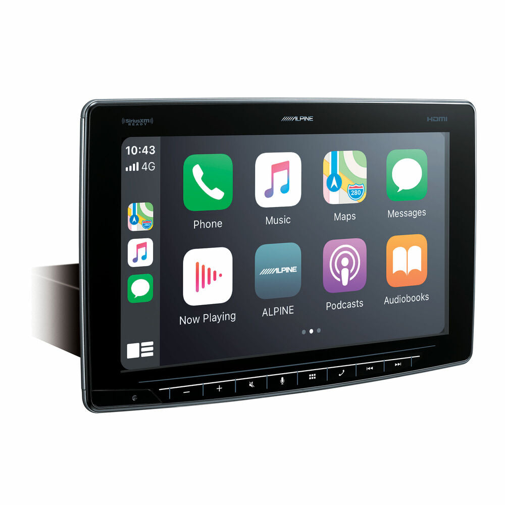 Alpine ILX-F411 11" Halo11 Multimedia Receiver Compatible with Apple Car Play/Android Auto with HCE-C114 Back Up Camera