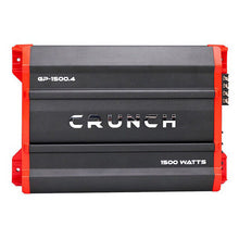 Load image into Gallery viewer, Crunch Ground Pounder GP-1500.4 1500W Max 4 Channel Class AB 1500 Watts Car Amplifier with 8 Gauge Amp Kit