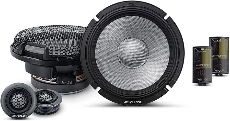 Alpine S2-A36F Compact 4-CH Amplifier & 6.5" Speakers Component Package