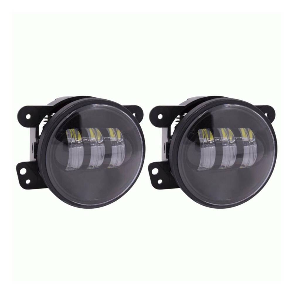 METRA JP-701FLB 5 Watts 4 Inch LED Fog Light Black Face for Jeep Vehicles