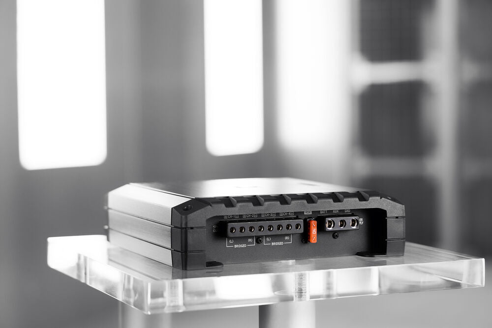 Alpine S2-A36F S-Series Class-D 4-Channel Car Amplifier + RUX-H01 Halo Bass Knob