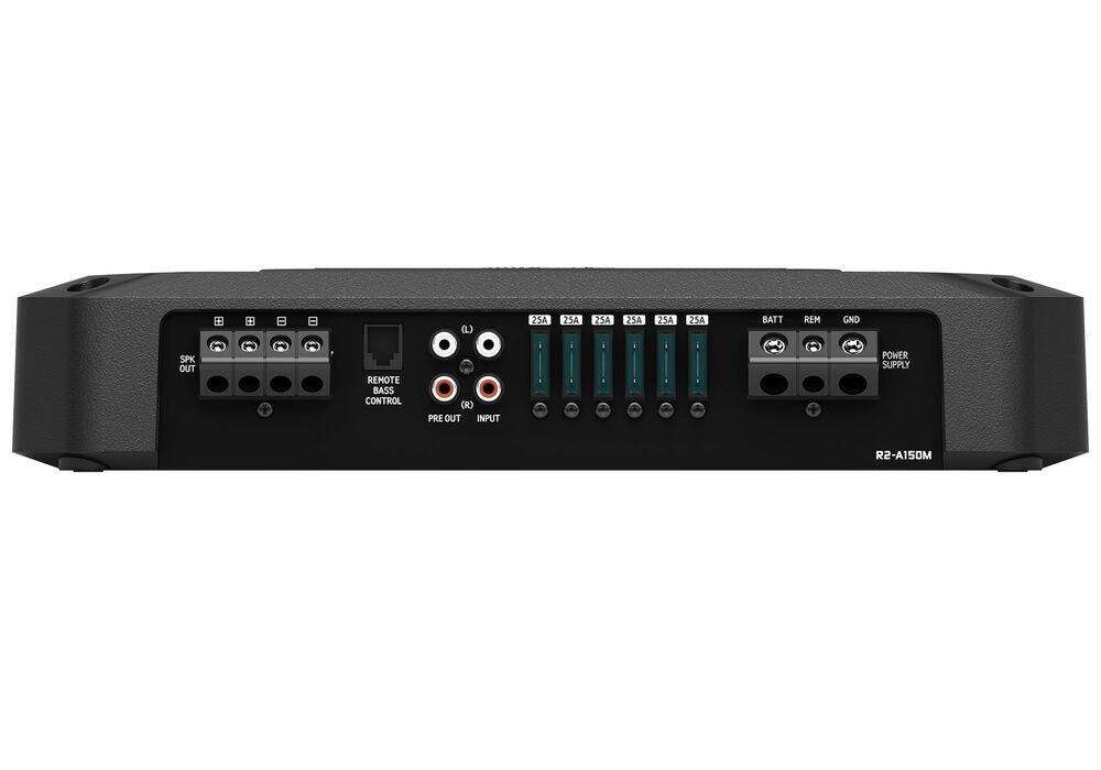Alpine R2-A150M 1500 W RMS High-Performance Class-D Mono Sub Amplifier +4 Gauge Amp Kit