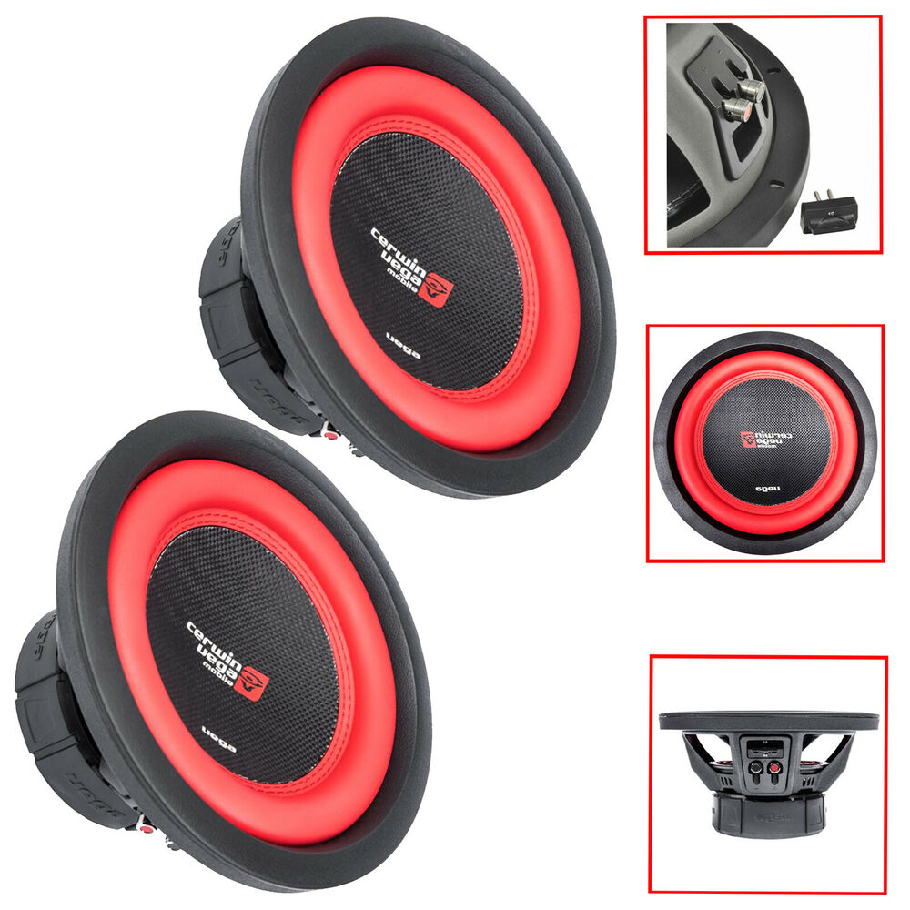 2 x Cerwin Vega V122DV2 12" inch 2600 Watt Dual 2 Ohm Subwoofer Sub DVC Car Audio