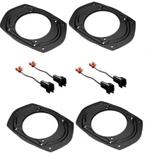 Load image into Gallery viewer, 4pcs FORD 6x9 5x7 6x8 to 5.25" 6.5" Car Speaker Adapter Plate With Wire Harness