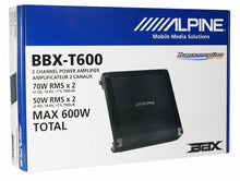 Load image into Gallery viewer, Alpine S2-S50 5.25" 340W Speakers+ BBX-T600 2 Channel Amplifier + 4 Gauge Amp Kit